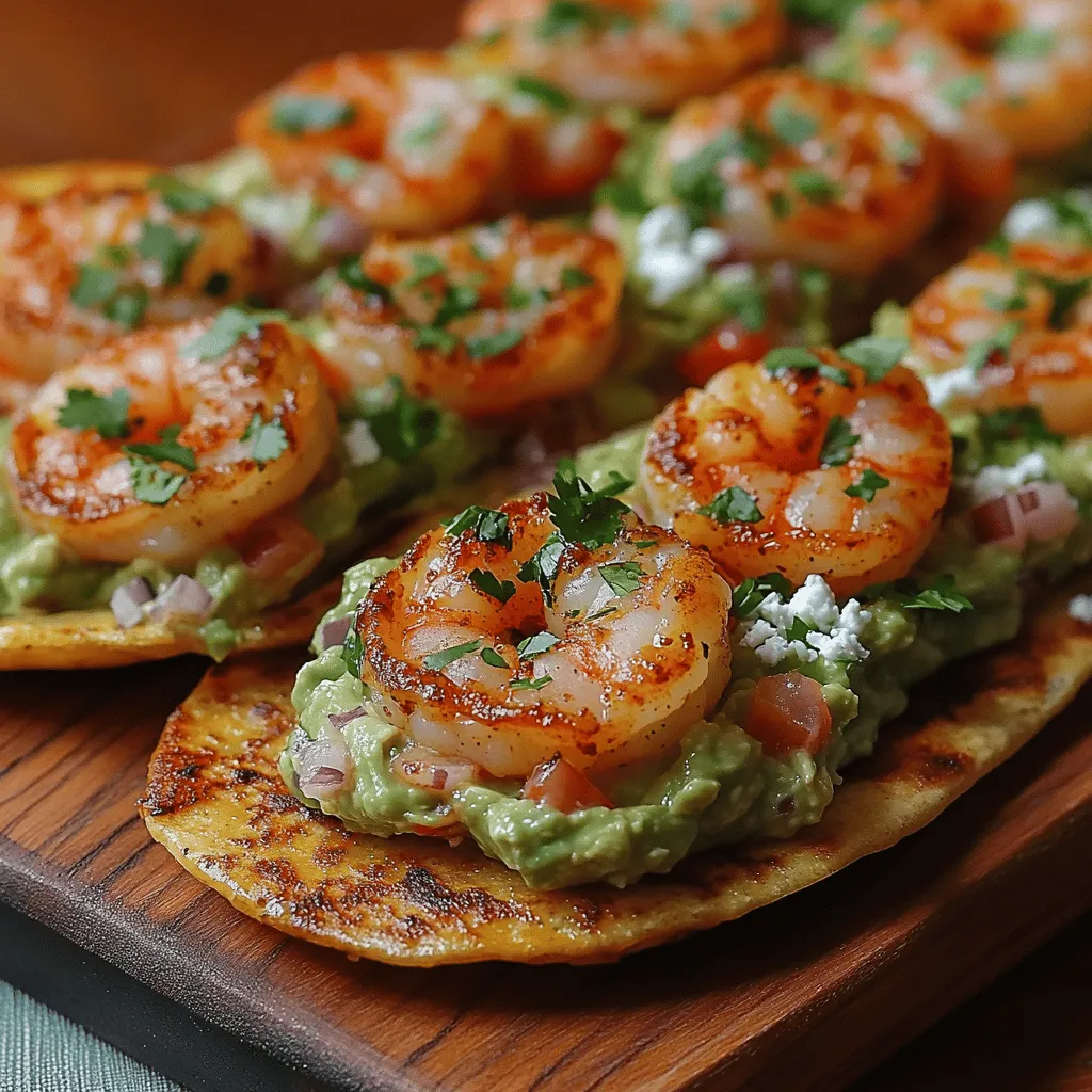 Shrimp Guacamole Tostadas are an exquisite culinary creation that brings together the vibrant flavors of fresh shrimp, creamy guacamole, and crispy tostada shells. This dish is not only a feast for the eyes but also a delightful combination of textures and tastes that appeal to a wide range of palates. Whether you are hosting a lively gathering, enjoying a casual family meal, or looking for a quick weeknight dinner solution, this recipe is sure to impress.