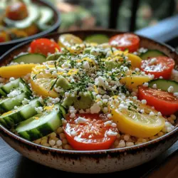 Couscous is a tiny pasta made from semolina, and it's celebrated for its versatility and ease of preparation. Originating from North Africa, this ancient grain has traveled the world and found its way into many cuisines, adapting to various flavors and ingredients along the way. Today, we are excited to share a refreshing recipe that brings together the delightful flavors of fresh herbs and zesty lemon in Herbed Lemon Couscous Bowls. This dish not only serves as a healthy meal option but also stands out for its vibrant colors and flavors, making it perfect for lunch or dinner.