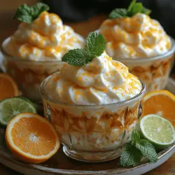 In the realm of desserts, few things can rival the charm of a light and refreshing treat that perfectly balances sweetness with a zesty kick. Enter the Airy Citrus Yogurt Clouds—a delightful dessert that combines the creamy decadence of Greek yogurt with the vibrant flavors of citrus fruits. This recipe not only pleases the palate but also brings an element of healthfulness that makes it an ideal choice for any occasion. Whether you are hosting a summer gathering, looking to impress at a dinner party, or simply treating yourself to something special, these airy clouds are bound to elevate your dessert game.