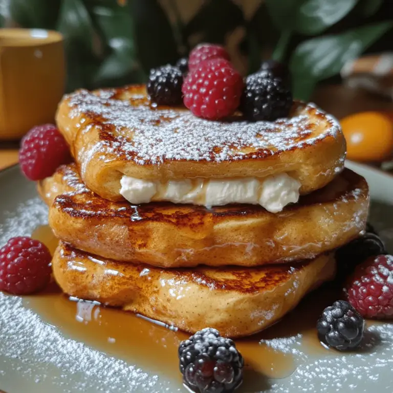 To create a truly heavenly cream cheese stuffed French toast, it’s essential to understand the core ingredients that contribute to its rich and delightful flavor. This recipe primarily revolves around thick-cut bread, cream cheese, eggs, milk, and various flavor enhancers. Each ingredient plays a crucial role in achieving the perfect balance between sweetness, texture, and flavor.