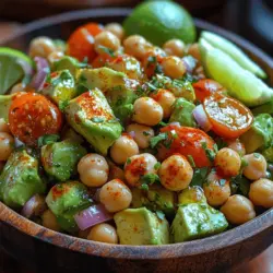 To create the perfect Zesty Spiced Avocado Chickpea Salad, it is essential to understand the core components that contribute to its unique taste and nutritional profile. Each ingredient plays a significant role in not only enhancing the flavor but also boosting the overall health benefits of the dish.