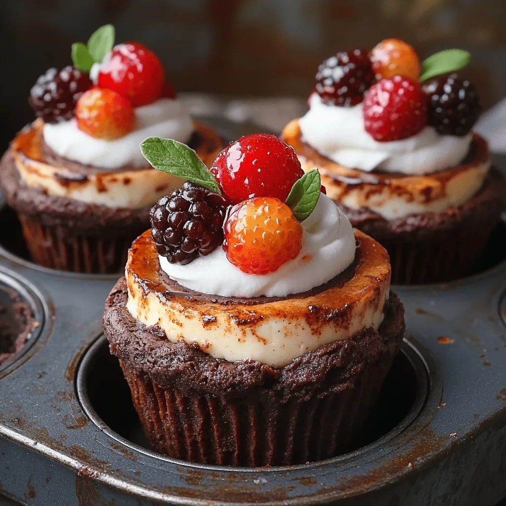 If you’re looking for a dessert that combines the best of both worlds, look no further than decadent mini cheesecake brownie cups. These delightful treats are a luscious fusion of rich, fudgy brownies topped with a smooth and creamy cheesecake layer. They not only look stunning but also pack an explosion of flavor that is sure to satisfy any sweet tooth. Perfectly portioned for individual servings, these mini desserts are versatile enough for any occasion—from casual family gatherings to elegant celebrations or holiday parties.