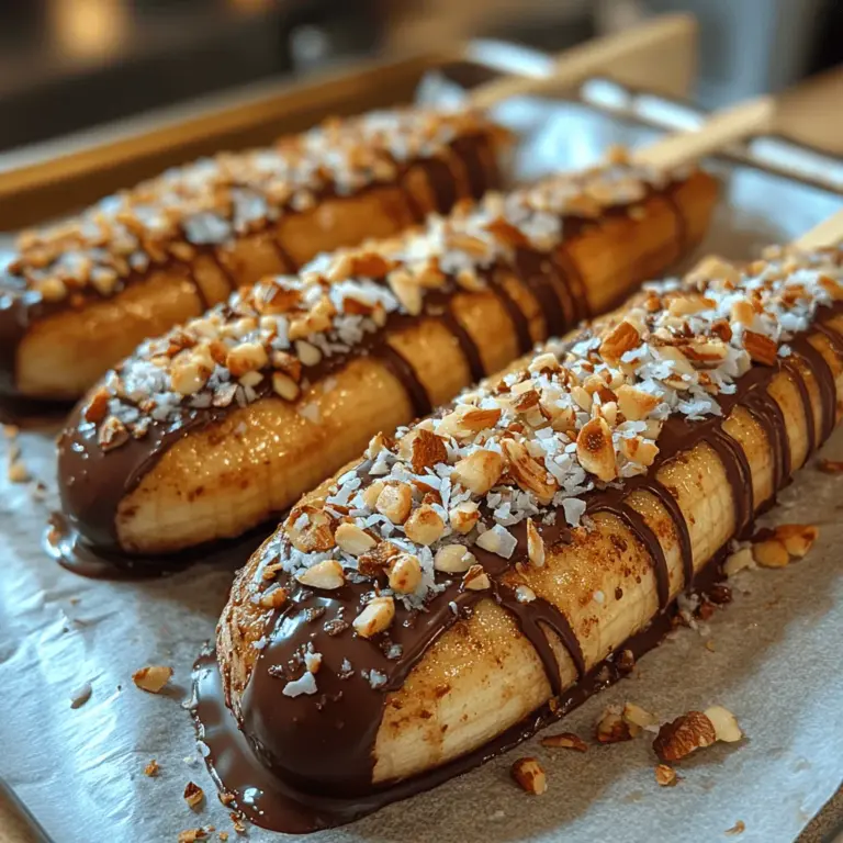 What makes Choco-Banana Bliss Pops irresistible? First, the combination of flavors is a match made in heaven. The creamy texture of bananas pairs beautifully with the smoothness of chocolate, creating a delightful contrast that leaves you craving more. Not only do these pops satisfy your sweet tooth, but they also provide a nutritional boost thanks to their wholesome ingredients. Bananas are packed with vitamins and minerals, while the chocolate can be chosen to suit your health goals—dark chocolate for a rich, indulgent experience or milk chocolate for a sweeter touch.