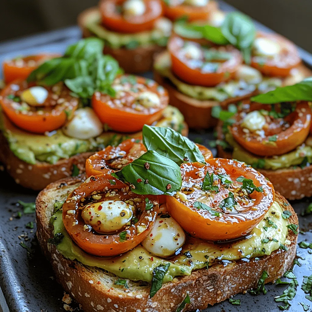 In recent years, avocado toast has emerged as a staple in cafes and kitchens around the world. Loved for its creamy texture, vibrant flavor, and versatility, this simple dish has become a canvas for creativity in contemporary cuisine. Whether it's topped with poached eggs, smoked salmon, or seasonal vegetables, avocado toast continues to captivate food enthusiasts. Today, we're excited to introduce a delightful variation that elevates this beloved classic: Caprese Avocado Toast with a Twist.