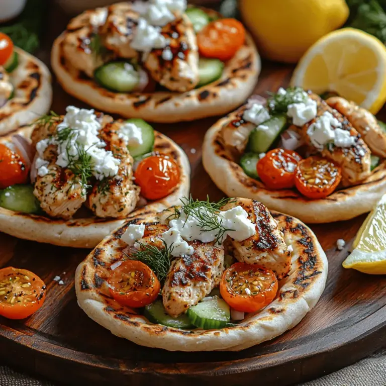Greek cuisine is celebrated worldwide for its vibrant flavors, fresh ingredients, and healthy preparation methods. It is a delightful blend of Mediterranean influences, showcasing the use of herbs, vegetables, grains, and proteins. The essence of Greek cooking lies in its simplicity and the ability to create satisfying dishes that are both nutritious and full of flavor. One such dish that embodies these principles is the Mini Greek Chicken Pita Pockets.