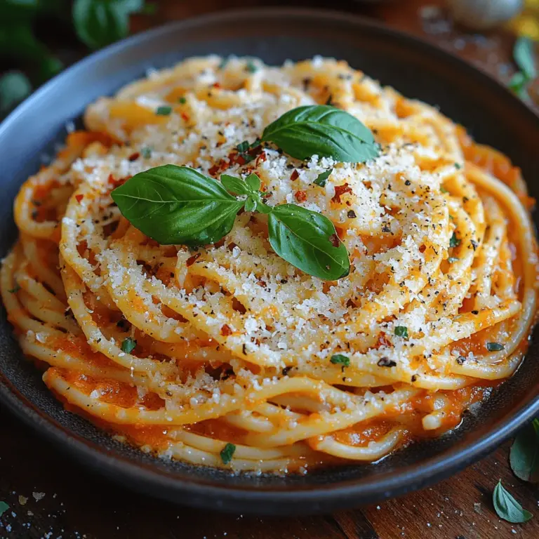 Roasted red pepper pasta is a culinary delight that effortlessly combines vibrant flavors and a stunning presentation, making it an ideal choice for a variety of occasions. Whether you're whipping up a quick weeknight dinner or planning a gathering with friends and family, this dish is sure to impress. Its creamy texture, infused with the smoky sweetness of roasted red peppers, creates a comforting meal that appeals to both vegetarians and meat lovers alike.