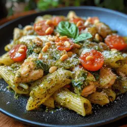 If you're searching for a dish that perfectly blends comfort and sophistication, look no further than Creamy Pesto Chicken Penne Delight. This delightful meal combines the richness of creamy sauce with the vibrant flavors of basil pesto, tender chicken, and al dente penne pasta, making it a favorite for both casual family dinners and festive gatherings. The dish is not only visually appealing but also offers a deliciously satisfying taste that can please even the pickiest eaters.