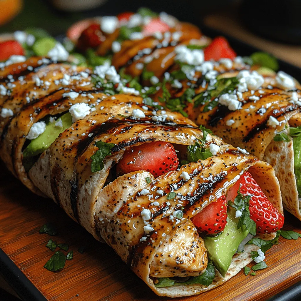 As summer approaches and the sun shines brighter, many of us crave meals that are not only refreshing but also packed with vibrant flavors and nutrients. One such dish that perfectly embodies the essence of summer is the Grilled Chicken Strawberry Wrap. This delightful wrap brings together the succulent taste of grilled chicken, the sweetness of fresh strawberries, and the creaminess of avocado, all enveloped in a soft tortilla or wrap of your choice. Not only is this dish easy to prepare, but it also showcases the bounty of seasonal ingredients, making it an ideal choice for warm days, picnics, or casual gatherings with friends and family.