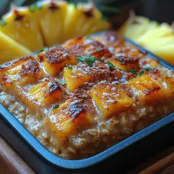 To create the perfect Tropical Sunrise Pineapple Coconut Baked Oatmeal, it’s essential to understand the role of each ingredient. Each component contributes unique flavors and health benefits, ensuring that this dish is not only delicious but also wholesome.