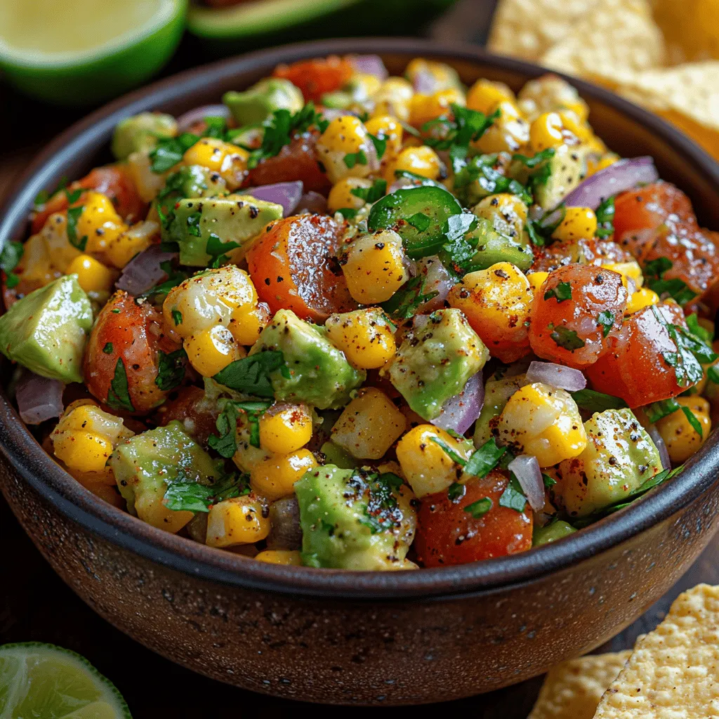 As the warm sun graces us with longer days and vibrant colors, there's no better way to celebrate summer than with a refreshing bowl of Smoky Roasted Corn Avocado Salsa. This vibrant dish combines the sweetness of roasted corn with the creaminess of avocado, creating an explosion of flavors and textures that dance on your palate. The smoky undertones elevate this salsa to a whole new level, making it a standout among traditional salsas that often rely on fresh tomatoes and herbs alone.