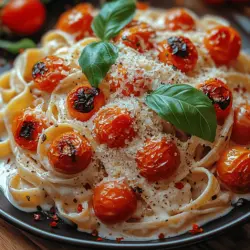 Creamy Roasted Tomato Pasta is not just a recipe; it's an experience that combines the rich flavors of roasted tomatoes with the comforting texture of creamy pasta. This dish is a quintessential representation of how simple ingredients can transform into a gourmet meal that pleases both the palate and the soul. With its vibrant red hue and aromatic essence, it is a feast for the eyes as much as it is for the taste buds.