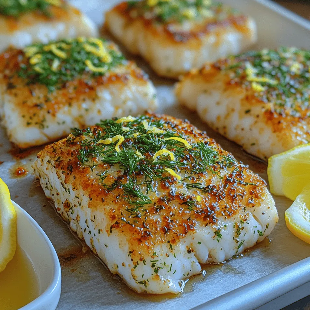 If you're on the lookout for a dish that combines health, flavor, and elegance, look no further than Herb-Crusted Baked Cod with Zesty Lemon Drizzle. This recipe is a wonderful introduction to seafood for both novice cooks and experienced chefs, making it perfect for any occasion—from casual weeknight dinners to more formal gatherings. The mild flavor of cod serves as a wonderful canvas for a vibrant herb crust, which is then complemented by a bright, zesty lemon drizzle that elevates the entire dish.