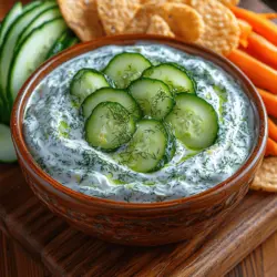 In the world of culinary delights, few combinations are as refreshing and versatile as cucumber and dill. When paired together, they create a dip that is not only delicious but also incredibly easy to make. The Crisp and Creamy Cucumber Dill Dip is the perfect accompaniment for a variety of dishes, whether you’re serving it at a summer barbecue, a casual get-together, or even as a healthy snack option. Its light and zesty flavor profile makes it a crowd-pleaser, appealing to both those who love robust flavors and those who prefer something milder.