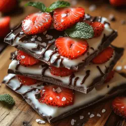 In the world of desserts, finding the perfect balance between indulgence and health can often feel like a daunting task. Enter the Chocolate Strawberry Greek Yogurt Bark – a delightful treat that checks all the boxes for a guilt-free indulgence. This innovative dessert not only satisfies your sweet tooth but also packs a nutritious punch, making it a fantastic option for anyone looking to enjoy a delicious snack without compromising their health goals.