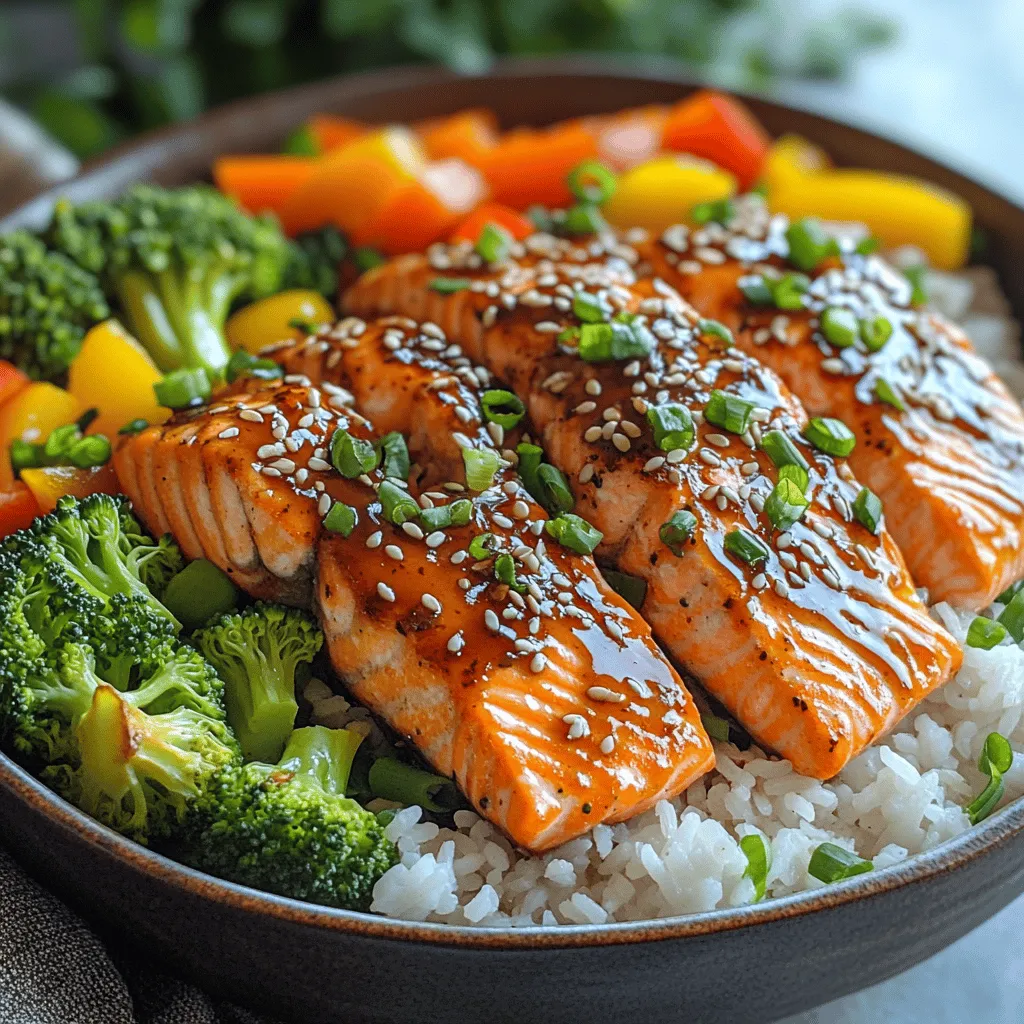 Savory teriyaki salmon bowls are a culinary delight that combines the rich, umami flavors of teriyaki sauce with the fresh, nutritious profile of salmon and vibrant vegetables. This dish is not just a feast for the taste buds; it also offers a colorful presentation that makes it visually appealing. Perfect for busy weeknights or meal prep, these bowls can be whipped up in no time, making them an excellent choice for anyone looking to enjoy a healthy yet satisfying meal.
