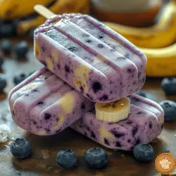 As the warm weather approaches, nothing beats the heat quite like a refreshing popsicle. Today, we invite you to dive into the delightful world of homemade treats with our Blueberry Banana Bliss Popsicles recipe. These vibrant, frozen delights are not only visually appealing but also packed with flavor and nutrition. Combining the natural sweetness of ripe bananas and blueberries with creamy Greek yogurt, these popsicles make for a perfect snack on hot days or a nutritious dessert that everyone can enjoy.