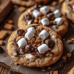 S'mores have long held a special place in the hearts of many, evoking memories of summer nights spent around crackling campfires. This delightful treat, traditionally made with toasted marshmallows, chocolate, and graham crackers, captures the essence of nostalgia and the joy of outdoor gatherings. However, the charm of S'mores extends beyond just campfires; it has inspired countless variations in the culinary world, one of the most exciting being the S'mores chocolate chip cookie.