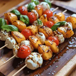 As summer unfolds, so does the opportunity to indulge in refreshing appetizers that celebrate the season's vibrant flavors and fresh ingredients. One delightful option that perfectly encapsulates this essence is Peach Caprese Skewers. These skewers are not just a feast for the taste buds; they also offer a visually stunning presentation that can elevate any gathering, picnic, or casual meal at home.