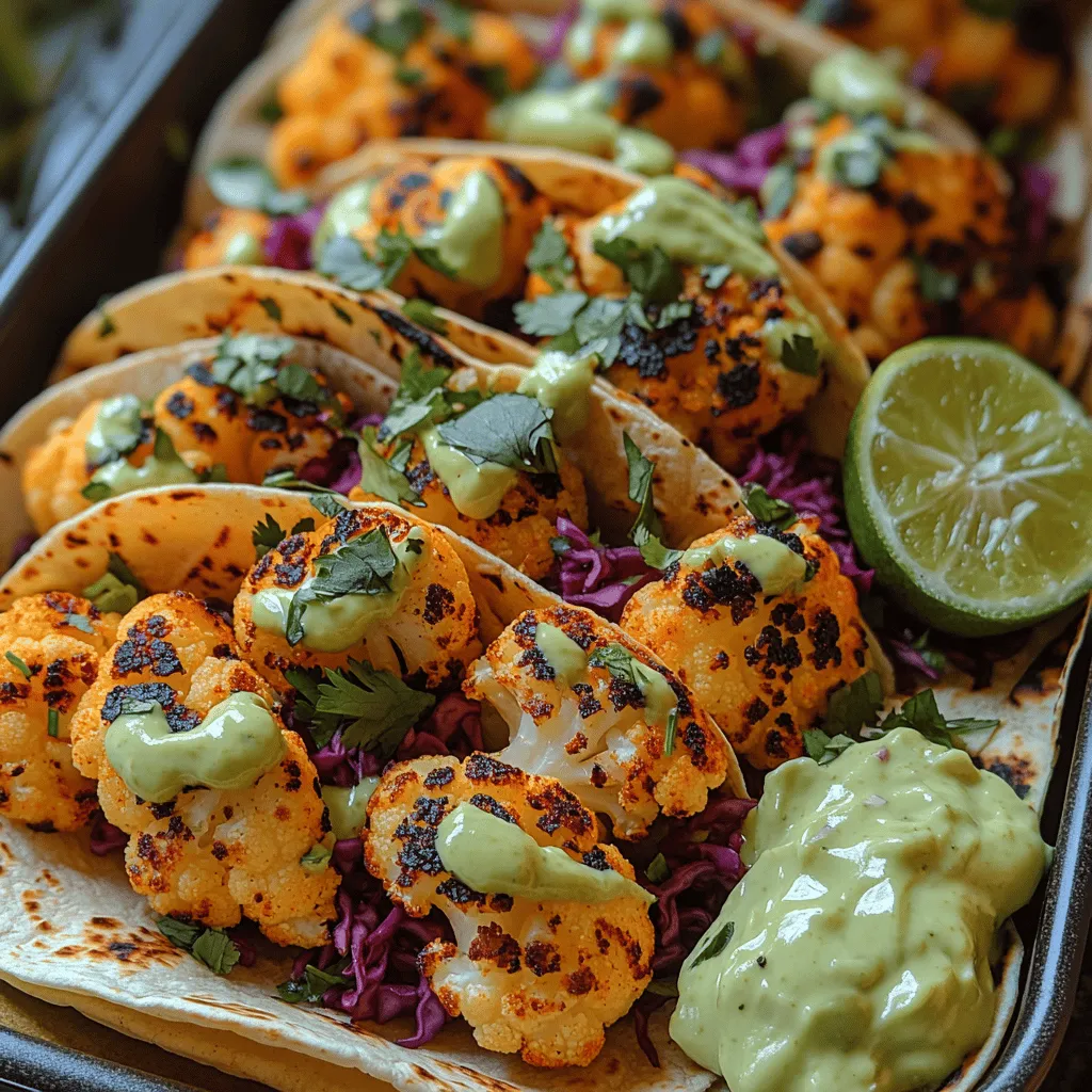 If you're on the lookout for a dish that perfectly balances flavor, texture, and nutrition, look no further than Spicy Roasted Cauliflower Tacos with Avocado Crema. This vibrant and satisfying recipe offers a delightful twist on traditional tacos, incorporating the earthy taste of roasted cauliflower combined with the creamy richness of avocado. Not only is this dish bursting with flavors, but it also packs a nutritional punch, making it a perfect choice for health-conscious eaters and taco aficionados alike.