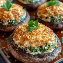 Stuffed mushrooms are a timeless favorite in the world of appetizers, captivating taste buds at gatherings, parties, and family dinners alike. Their versatility allows for a myriad of flavor combinations, making them suitable for any palate. Among the countless variations, *Savory Parmesan Spinach Stuffed Mushrooms* stand out as a particularly delightful choice. This recipe features large, succulent portobello mushrooms filled with a creamy and cheesy mixture that melds beautifully with the earthiness of the mushrooms.