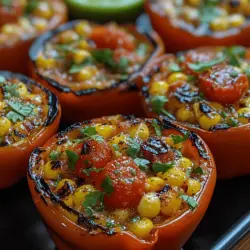 In the heart of summer, vibrant, fresh flavors take center stage, offering a delightful escape from the mundane. One such dish that encapsulates the essence of summer is Grilled Corn Salsa Cups. This appetizer not only showcases the best of seasonal produce but also brings together a medley of textures and tastes that are sure to elevate any gathering. With the smoky notes of charred corn, the crunch of fresh vegetables, and a zesty lime finish, these salsa cups are a celebration of culinary creativity. Whether you’re hosting a backyard barbecue, enjoying a picnic in the park, or simply looking for a refreshing side dish, this recipe is quick to prepare and guaranteed to impress.