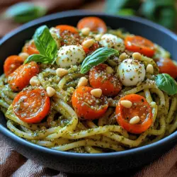 As the sun shines brighter and temperatures rise, the allure of chilled pasta dishes becomes irresistible. These delightful meals not only offer a reprieve from the heat but also provide a canvas for vibrant flavors and fresh ingredients. Among the myriad of chilled pasta recipes, one stands out for its simplicity and taste: Chilled Pesto Perfection with Cherry Bombs. This dish encapsulates the essence of summer with its bright green pesto, sweet cherry tomatoes, and the comforting texture of perfectly cooked pasta.