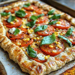 As the summer sun casts its warm glow, there’s nothing quite like the taste of seasonal produce, and one dish that perfectly encapsulates this essence is the Rustic Tomato Corn Galette. This delightful recipe celebrates the bounty of summer with its vibrant colors and fresh flavors, making it a must-try for any food lover. Picture a flaky, golden crust enveloping juicy tomatoes and sweet corn, all complemented by the richness of cheese and the aromatic essence of fresh herbs.