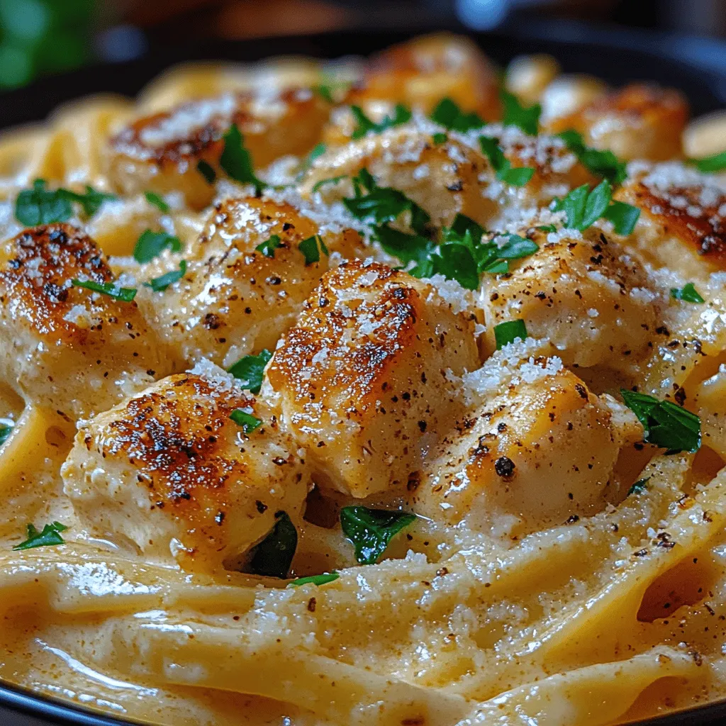 If you’re a garlic enthusiast, then the Garlic Lovers’ Dream: Creamy Garlic Pasta with Chicken is about to become your new favorite dish. This rich and indulgent recipe perfectly combines the robust flavors of garlic with a luscious creamy sauce, complemented by tender pieces of chicken. It's not just a dish; it’s an experience that brings comfort and satisfaction to the dinner table, making it ideal for both busy families and gourmet lovers alike.