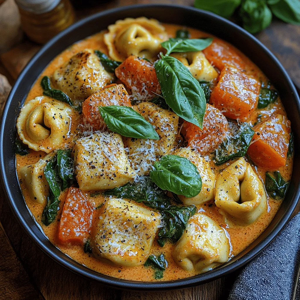 To create the Creamy Tomato Spinach Tortellini Delight, we start with a few core ingredients that come together to form a symphony of flavor. Here’s a breakdown of these key components: