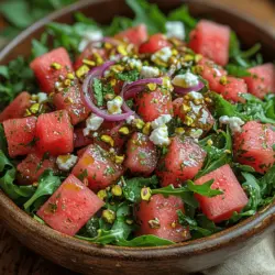 As the sun shines brighter and the temperatures rise, nothing is more refreshing than a crisp salad that captures the essence of summer. Enter the Refreshing Watermelon Arugula Salad—a vibrant dish that harmonizes the sweetness of juicy watermelon with the peppery kick of arugula. This salad is not just a feast for the eyes; it’s a culinary experience that showcases the best flavors of the season. Perfect for picnics, barbecues, or as a light lunch, this salad is sure to become a staple in your warm-weather repertoire.