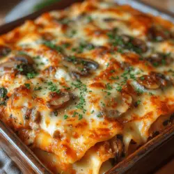 Lasagna has long been cherished as a quintessential comfort food, a dish that evokes warmth and nostalgia. Layered with rich ingredients and baked to perfection, it brings families together around the dining table. While traditional lasagna often features hearty meat sauces, vegetarian adaptations have become increasingly popular, offering delicious alternatives that cater to a broader range of dietary preferences. One such delightful variation is the creamy mushroom spinach lasagna. This recipe elevates the classic dish by incorporating earthy mushrooms and vibrant spinach, resulting in a flavorful and satisfying meal that appeals to both vegetarians and mushroom aficionados alike.