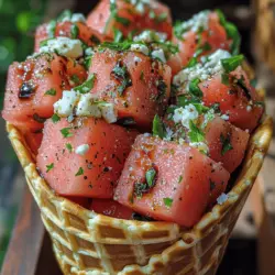 To truly appreciate the Basil Watermelon Feta Cones, it’s essential to understand the key ingredients that contribute to its unique flavor profile and nutritional benefits.