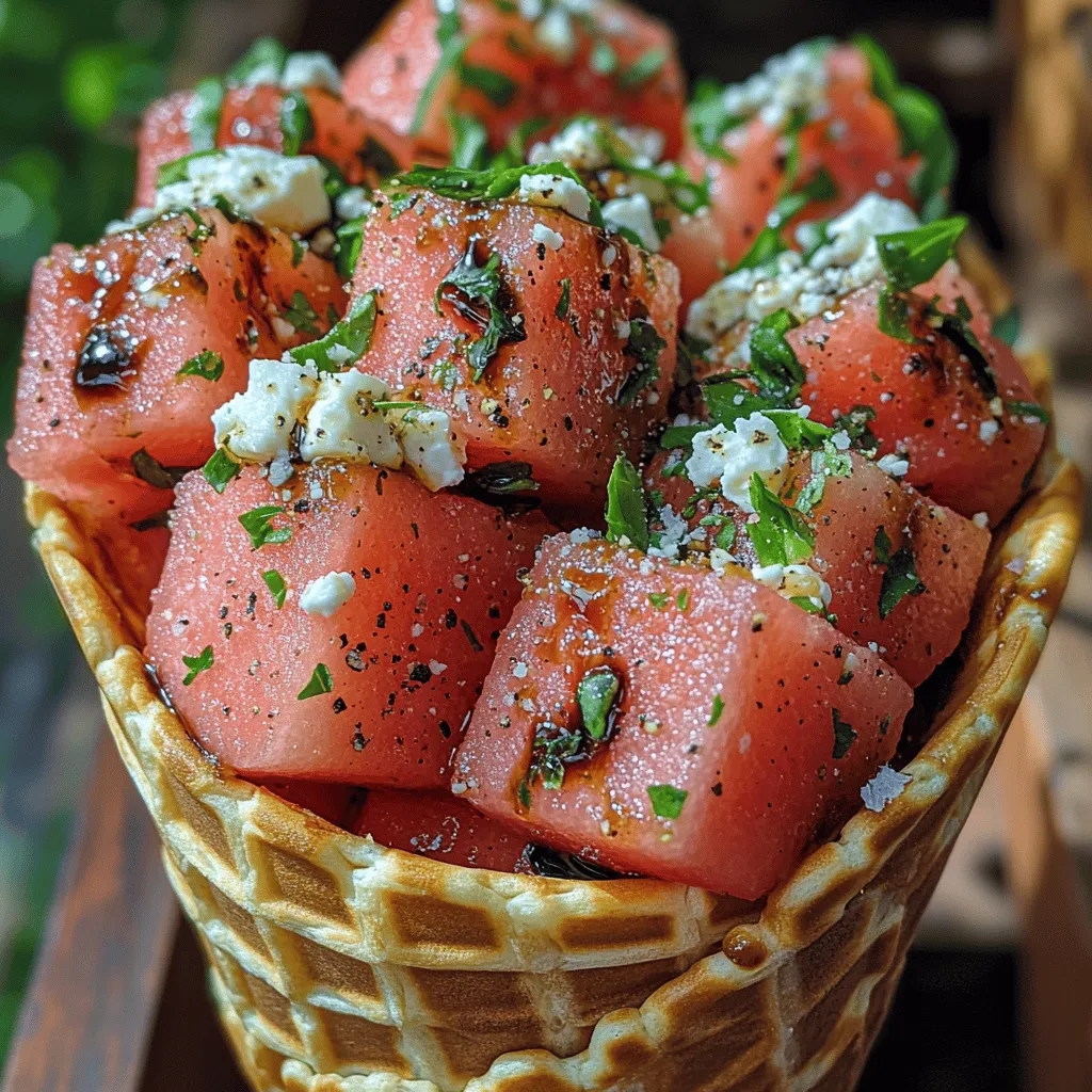 To truly appreciate the Basil Watermelon Feta Cones, it’s essential to understand the key ingredients that contribute to its unique flavor profile and nutritional benefits.