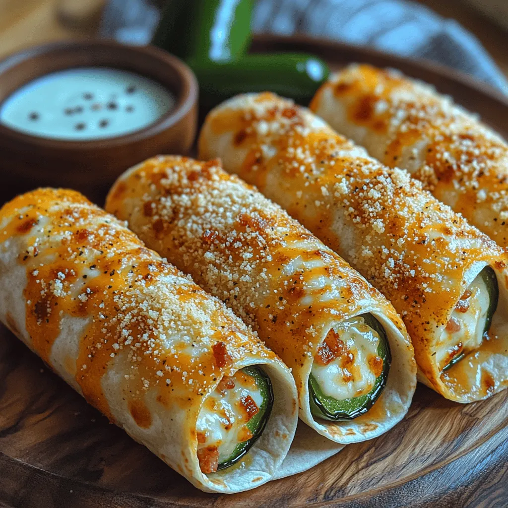 Crunchy jalapeño popper wraps are an exciting twist on a beloved classic, combining the fiery kick of jalapeños with the rich, creamy goodness of cheese in a convenient, hand-held format. This recipe takes the traditional jalapeño popper—often served as an appetizer or snack—and elevates it into a satisfying wrap that is perfect for any occasion. Whether you're hosting a lively party, gearing up for game day, or simply looking to spice up a weeknight dinner, these wraps offer a unique blend of flavors and textures that are sure to please a crowd.