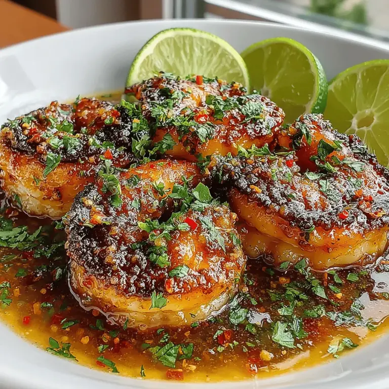 Mango Glazed Shrimp is a vibrant and flavorful seafood dish that brings together the sweet and tangy notes of ripe mango with succulent shrimp. This recipe is not only a treat for the taste buds but also a feast for the eyes, showcasing a beautiful blend of colors that can brighten up any dinner table. The combination of juicy mango and tender shrimp makes for a delightful pairing that is both refreshing and satisfying.