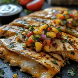 In the vibrant world of culinary delights, few dishes capture the essence of summer like Zingy Pineapple Salsa Quesadillas. This dish not only tantalizes the taste buds but also showcases the perfect balance of sweet, savory, and spicy flavors. The growing popularity of this recipe can be attributed to its fresh and lively ingredients, making it a go-to choice for casual get-togethers, family dinners, or even a satisfying solo meal. As more people discover the joys of tropical flavors, pineapple salsa quesadillas have carved out a special place in both home kitchens and trendy restaurants.