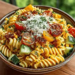 As the days grow longer and the temperatures rise, summer cuisine comes alive with an array of vibrant flavors and fresh ingredients. The essence of summer dining is all about embracing the bounty of seasonal produce and creating dishes that are light, refreshing, and full of color. One dish that embodies this spirit beautifully is the Summer Zest Creamy Pasta Salad. Perfect for warm weather gatherings, picnics, or family dinners, this pasta salad is not only a feast for the eyes but also a celebration of flavors that will satisfy and delight your guests.