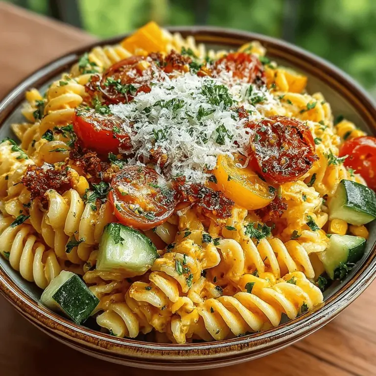 As the days grow longer and the temperatures rise, summer cuisine comes alive with an array of vibrant flavors and fresh ingredients. The essence of summer dining is all about embracing the bounty of seasonal produce and creating dishes that are light, refreshing, and full of color. One dish that embodies this spirit beautifully is the Summer Zest Creamy Pasta Salad. Perfect for warm weather gatherings, picnics, or family dinners, this pasta salad is not only a feast for the eyes but also a celebration of flavors that will satisfy and delight your guests.