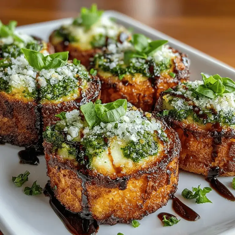 When it comes to crafting the perfect appetizer, side dish, or snack, few recipes can compare to Pesto Parmesan Baked Sweet Potato Rounds. This dish is not only visually appealing with its vibrant colors but also remarkably versatile, making it suitable for any occasion—from casual gatherings to elegant dinners. The combination of tender sweet potatoes, aromatic pesto, and rich Parmesan cheese creates a delightful fusion of flavors that will satisfy both your palate and your nutritional needs.