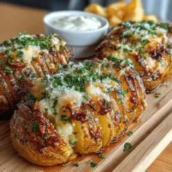 Hasselback potatoes have taken the culinary world by storm, emerging as a beloved side dish that’s not only visually stunning but also packed with flavor. The unique preparation method transforms a simple potato into a gourmet delight, making it a favorite for dinner parties, holiday feasts, and family dinners alike. The combination of crispy edges and tender insides creates a delightful contrast that pleases the palate. When you introduce the robust flavors of garlic and rich Parmesan cheese into the mix, you elevate these potatoes to a whole new level of deliciousness.