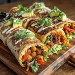 Smoky Chickpea & Roasted Red Pepper Wraps: A Delicious and Nutritious Meal