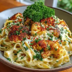 Creamy Roasted Garlic Cauliflower Pasta is more than just a dish; it’s an experience that combines rich flavors and comforting textures, making it an ideal meal for any occasion. This recipe presents a delightful twist on traditional pasta by utilizing cauliflower as a base, infusing the dish with a unique taste and a plethora of health benefits. With the aromatic essence of roasted garlic enhancing the overall flavor profile, this dish is sure to impress both your family and guests.