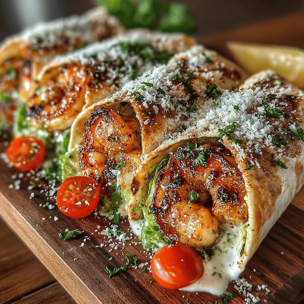 When it comes to satisfying meals that are easy to prepare and packed with flavor, Grilled Shrimp Caesar Wraps stand out as a perfect choice. This dish combines succulent grilled shrimp with the crispness of fresh vegetables and the rich creaminess of Caesar dressing, all wrapped up in a convenient tortilla. Whether you're looking for a light lunch, a picnic option, or a simple weeknight dinner, these wraps deliver on taste while keeping health in mind.