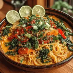 Spicy Curry Coconut Noodle Stir Fry