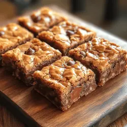 The Crackly Brown Butter Blondies are not just another dessert; they are a delightful twist on the classic blondie that has taken the dessert world by storm. Originating from the traditional blondie recipe, which is essentially a vanilla counterpart to the brownie, this variation introduces the rich, nutty flavor of brown butter, elevating the dish to new heights. The process of browning butter involves cooking it until the milk solids turn golden brown, creating a deep, toasty flavor that complements the sweetness of the blondies perfectly.