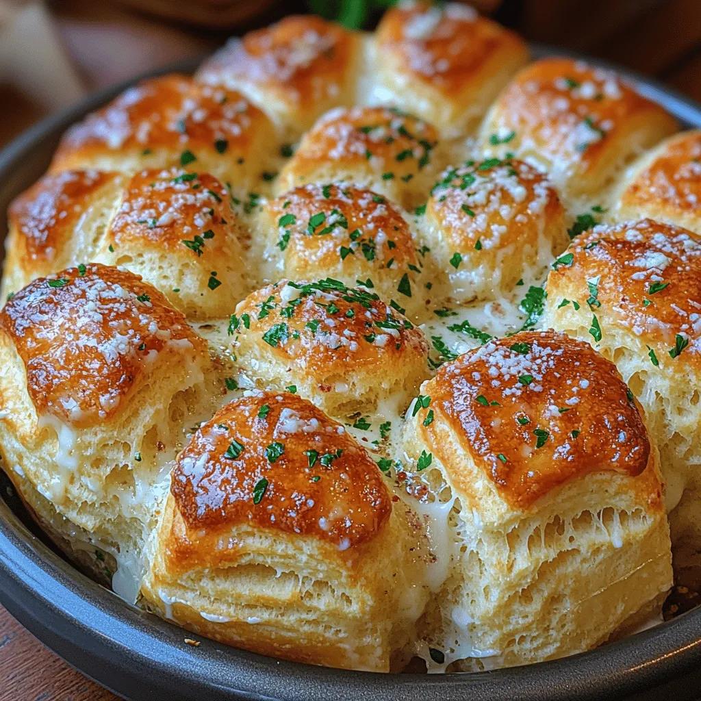 When it comes to comfort food, few dishes can rival the allure of freshly baked bread. The act of tearing into a warm, soft loaf, especially one infused with the rich flavors of garlic and Parmesan, evokes feelings of warmth and togetherness. Golden Garlic Parmesan Pull-Apart Bread is more than just a side dish; it’s a culinary experience that brings family and friends to the table. Whether served at a cozy weeknight dinner, a festive gathering, or as a delightful appetizer, this bread is sure to impress with its irresistible aroma and delightful taste.