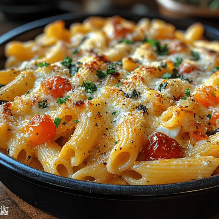 In the world of comfort food, few dishes can rival the warmth and satisfaction offered by a hearty pasta bake. Among these, the Creamy Greek Pasta Bake stands out as a delightful fusion of Mediterranean flavors and creamy textures. This dish not only embodies the essence of Greek cuisine but also captures the hearts of those who savor its rich, comforting qualities. With vibrant ingredients that reflect the sun-drenched landscapes of Greece, this pasta bake is a celebration of flavor that is perfect for family dinners, potlucks, or even a cozy night in at home.