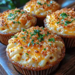Cheesy Delight Mac and Cheese Cups offer a delightful twist on the timeless comfort food that many of us hold dear. These individual servings transform the classic mac and cheese into a fun, portable format that is perfect for a variety of occasions. Whether you’re hosting a lively party, preparing for a family gathering, or simply looking for a cozy weeknight meal, these bite-sized cups are sure to impress. Their creamy, cheesy goodness is not only satisfying but also incredibly simple to prepare, making them accessible for cooks of all skill levels.