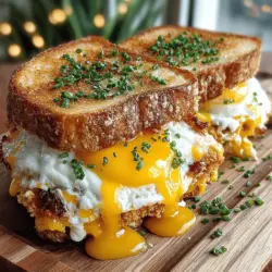 To start crafting your Gooey Bacon & Egg Grilled Cheese Delight, perfecting the bacon and eggs is crucial. The right preparation will lend that delightful balance of flavors and textures that makes this sandwich such a beloved choice.
