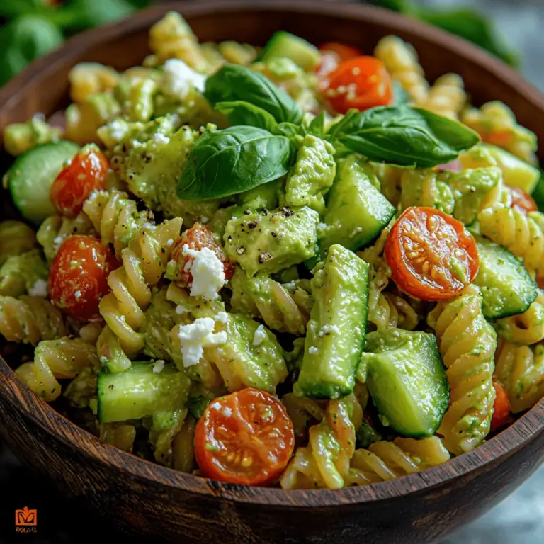 When it comes to versatile and delicious meals, Creamy Avocado Pasta Salad stands out as a favorite among home cooks and food enthusiasts alike. This delightful dish combines the creaminess of ripe avocados with the comforting texture of pasta, creating a harmonious blend that is both satisfying and refreshing. Whether you’re looking to impress guests at a summer picnic, serve a crowd at a potluck, or enjoy a simple family dinner, this pasta salad is a perfect choice. Its vibrant colors and mouthwatering flavors can easily elevate any dining experience, making it a go-to recipe for various occasions.